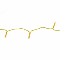 PENN 20 Amber Battery Operated Wide Angle Christmas Lights - 6.4 ft Yellow Wire