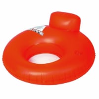 NorthLight Water Sofa Inflatable Swimming Pool Inner Tube Lounger Float- Neon Orange - 48 in.
