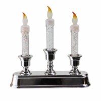 Northlight Seasonal 31601350 Pre-Lit LED -Tier Glitter Candle Christmas Table Top Decor
