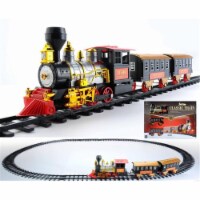 NorthLight Battery Operated Lighted & Animated Classics Train Set with Sound- 17 Piece