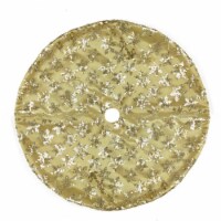 Northlight 20 Gold Sequin Snowflake Pattern Mini Christmas Tree Skirt