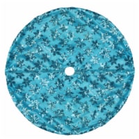 Northlight 20 Blue Sequin Snowflake Pattern Mini Christmas Tree Skirt