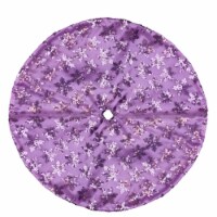 Northlight 20 Purple Sequin Snowflake Mini Christmas Tree Skirt