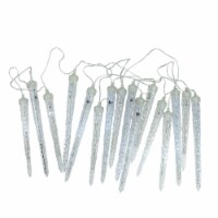 Northlight 16ct Transparent Dripping Icicles Snowfall Christmas Light Tubes - 14.25 ft Clear