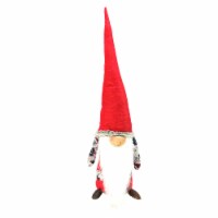 Northlight 25.5  Plush Red and Gray Nordic Santa Christmas Gnome Tabletop Figure