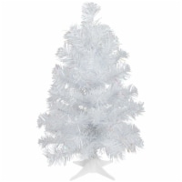 Northlight 18 White Iridescent Spruce Artificial Christmas Tree - Unlit