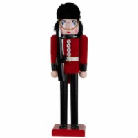 Nutcracker Factory 14 Red and Black Royal Guard Christmas Nutcracker Soldier with Rifle
