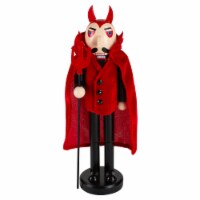 Northlight 14 Red and Black Devil Holding Pitch Fork Halloween Nutcracker