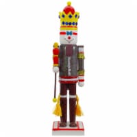 Northlight 14 Tootsie Roll Wooden Christmas Nutcracker Figure with Scepter