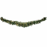 Northlight 72  Pre-Lit Country Mixed Pine Artificial Christmas Swag - Clear Lights