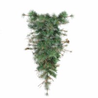 Northlight 36  Green Country Mixed Pine Artificial Christmas Teardrop Swag - Unlit