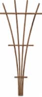 Panacea Wood Fan Trellis - Brown Perspective: Main