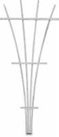 Panacea Wood Fan Trellis - White Perspective: Main