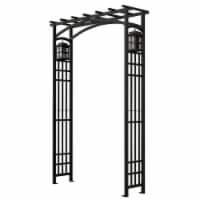Mission Arbor with Lanterns Outdoor Decor Piece Perspective: Main
