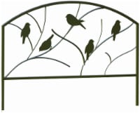 Panacea Perching Birds Garden Edge Fence - Black Perspective: Main