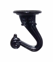 Panacea Black Steel 2 in. H Sturdy Swag Hook 1 pk