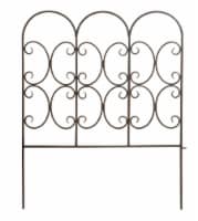 Panacea Triple Arch Garden Edge Sectional Fencing - Black Perspective: Main