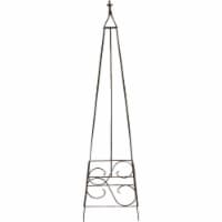 Panacea 60 In. Black Steel Pyramid Obelisk 89354 Perspective: Main