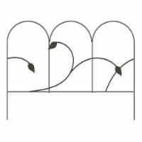 Leaf Planter Border Edge - Black Perspective: Main