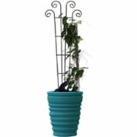 Panacea Wave Pot Garden Trellis - Green Perspective: Main