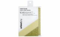 Cricut Joy Insert Card A2 Cream Gold Glitter 10pc