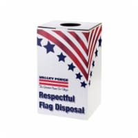 Valley Forge Flag Disposal Box 22 in. H x 12.5 in. W - Total Qty: 1 Perspective: Main