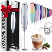 Zulay Kitchen Milk Frother (Without Stand) - Titanium Silver