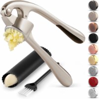 Zulay Kitchen Garlic Press - Imperial Silver