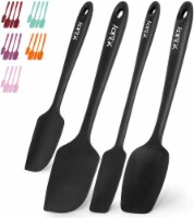 Zulay Kitchen Silicone Spatula Set with Durable Stainless Steel Core - Black