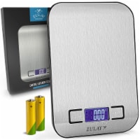 Zulay Kitchen Precision Digital Food Scale Weight Grams and oz lb kg ml Perspective: Main