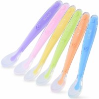 Zulay Kitchen Silicone Baby Spoon (6 Pack)