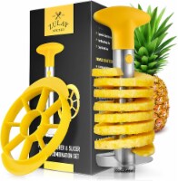 Zulay Kitchen Pineapple Corer and Slicer Tool Set - Yellow