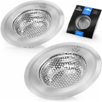 Zulay Kitchen Sink Drain Strainer (2 Pack) - Wide Rim 4.5” Diameter Perspective: Main