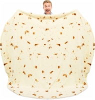 Zulay Kitchen Novelty Throw Tortilla Blanket Flour Tortilla Design - 80inches