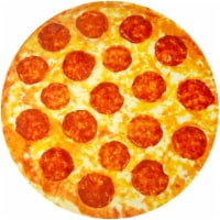 Zulay Kitchen Novelty Premium Soft Flannel Big Pizza Blanket - Pepperoni Pizza