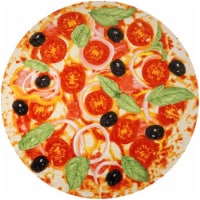 Zulay Kitchen Novelty Premium Soft Flannel Big Pizza Blanket - Loaded Pizza