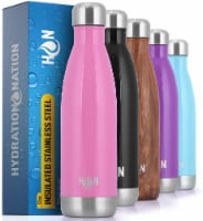 Zulay Kitchen Hydration Nation Stainless Steel Water Bottle - Bubble Gum