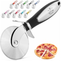 Zulay Kitchen Food Grade Stainless Steel Pizza Cutter Wheel With Non Slip Ergonomic Handle