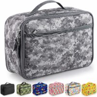 Zulay Kitchen Insulated Lunch Bag With  Compartment & Built-In Handle - Digital Camouflage