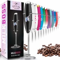 Zulay Kitchen MILK BOSS Milk Frother With Stand - Metallic Ice