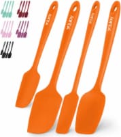 Zulay Kitchen Silicone Spatula Set with Durable Stainless Steel Core - Orange