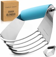 Simple Craft Pastry Dough Cutter with Comfortable Grip Handle - Blue