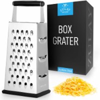 Zulay Kitchen Professional Stainless Steel Flat Handheld Cheese Grater -  Yellow, 1 - Kroger