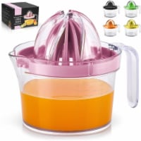Zulay Kitchen Citrus Juicer Reamer (17oz Capacity) - Pink