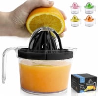 Zulay Kitchen Citrus Juicer Reamer (17oz Capacity) - Black