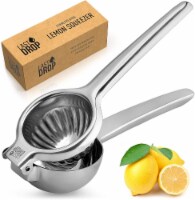 Zulay Kitchen Last Drop Lemon Squeezer - Stainless Steel - Silver