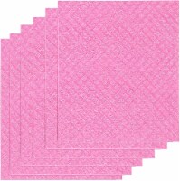 Zulay Kitchen Reusable Eco-Friendly Swedish Dishcloth - Rose Red