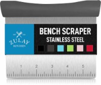 Zulay Kitchen Multi-purpose Bench Scraper & Chopper - Square Gray Handle