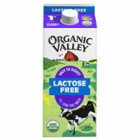 Organic Valley® Lactose Free 1% Lowfat Milk Half Gallon Perspective: Main
