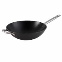 IMUSA Pre-Seasoned Light Cast Iron Wok - Black